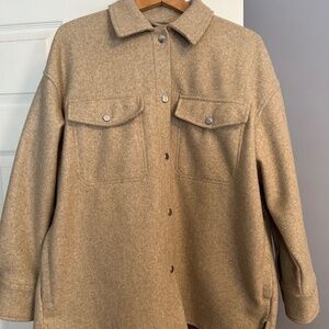 ZARA Oversized Shacked in Beige - Size Large